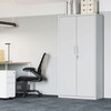 Komoda 80x40x180cm, kov, bílá, AUS-E1115 GREY