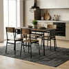 Jedálenský set so 4 stoličkami, 110x70x76cm, mdf, old wood, AUT-O2155 OLW