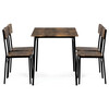 Jedálenský set so 4 stoličkami, 110x70x76cm, mdf, old wood, AUT-O2155 OLW