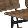 Jedálenský set so 4 stoličkami, 110x70x76cm, mdf, old wood, AUT-O2155 OLW