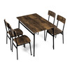 Jedálenský set so 4 stoličkami, 110x70x76cm, mdf, old wood, AUT-O2155 OLW