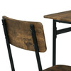 Jedálenský set so 4 stoličkami, 110x70x76cm, mdf, old wood, AUT-O2155 OLW