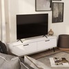 BOLD TV stolík na nožičkách, biela