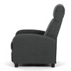 Polohovacie kreslo, sivá, látka, TV-W3397 GREY2