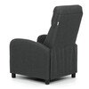 Polohovacie kreslo, sivá, látka, TV-W3397 GREY2