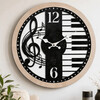 HA1667 - Hodiny nástenné MDF a kov, 60cm