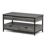 Konferenčný stolík 100x50x48cm, mdf, sivý dub, CT-I1201 GREY