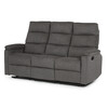 Sedacia súprava, polohovacia, sivá, látka, ASD-C5980 GREY2