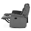 Sedacia súprava, polohovacia, sivá, menčestrová látka, ASD-C5981 GREY6