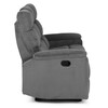 Sedacia súprava, polohovacia, sivá, menčestrová látka, ASD-C5981 GREY6