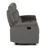 Sedacia súprava, polohovacia, sivá, látka, ASD-C5980 GREY2