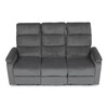 Sedacia súprava, polohovacia, sivá, menčestrová látka, ASD-C5981 GREY6