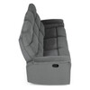 Sedacia súprava, polohovacia, sivá, menčestrová látka, ASD-C5981 GREY6