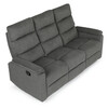 Sedacia súprava, polohovacia, sivá, látka, ASD-C5980 GREY2