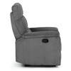 Sedacia súprava, polohovacia, sivá, menčestrová látka, ASD-C5981 GREY6