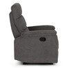 Sedacia súprava, polohovacia, sivá, látka, ASD-C5980 GREY2