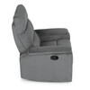 Sedacia súprava, polohovacia, sivá, menčestrová látka, ASD-C5981 GREY6
