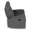 Sedacia súprava, polohovacia, sivá, látka, ASD-C5980 GREY2