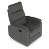Sedacia súprava, polohovacia, sivá, látka, ASD-C5980 GREY2
