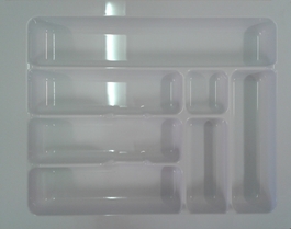 Plastový príborník 45 biely