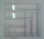 Plastový príborník 50 biely