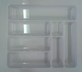 Plastový príborník 50 biely