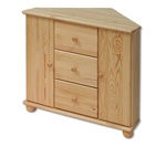 DK-133 rohová komoda s 3 zásuvkami