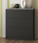 Komoda 3S VISTA čierna